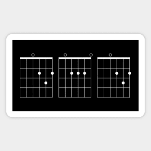 Guitar Dad Chords D A D Major Chord Music Father's Day Gift Magnet